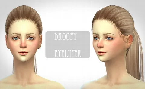Droopy eyeliner