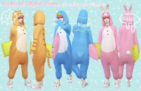 Animal night wear