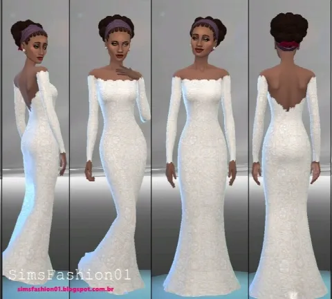 Embroidery Wedding Dress