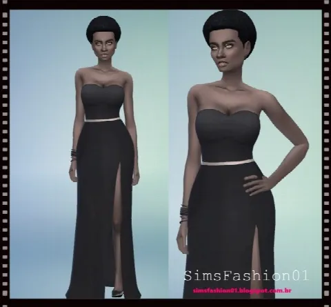 Long Slit Dress