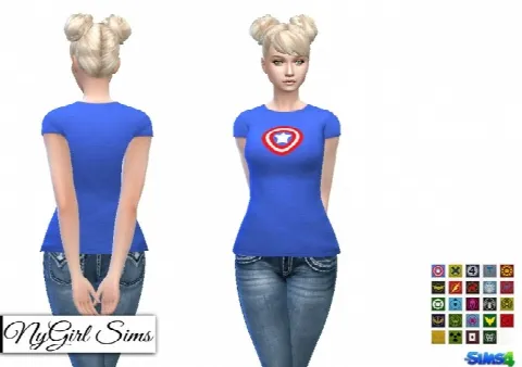 Marvel Heroes and Villains T Shirt for Her