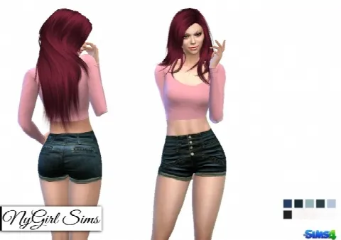 High Rise Cheeky Denim Short
