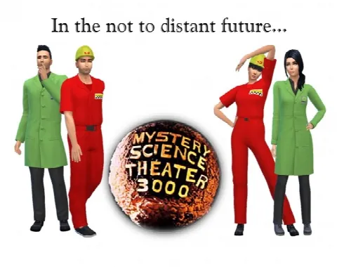 Dr. Forresters’ lab coat and the red jumpsuit of Joel