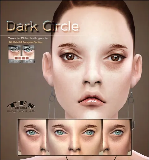 Dark Circle eyebag skindetail & facepaint