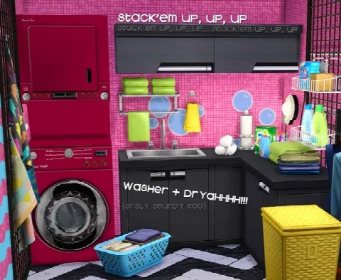 Sturdy Stacked Washer + Dryer