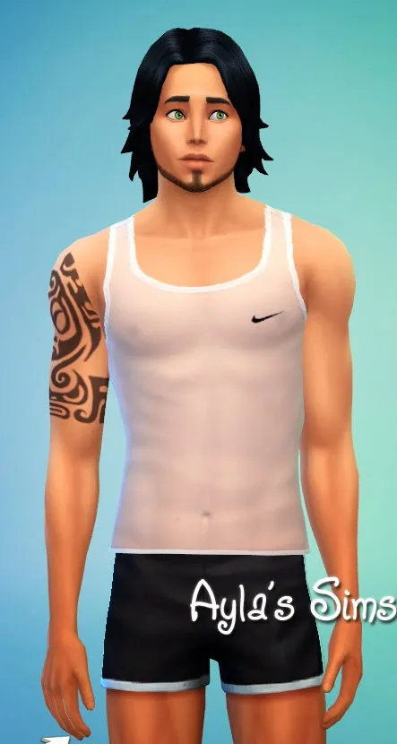 Transparent shirt for males