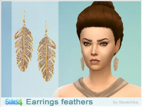 Feather earrings