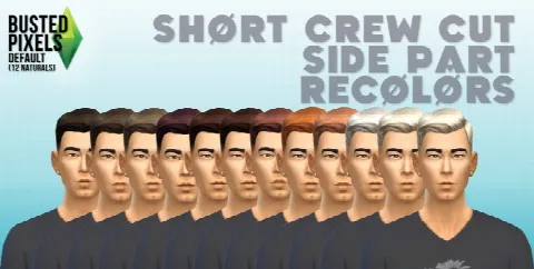 Short Crew Cut Hair 12 Colors