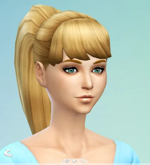 Larger Ponytail by Simsticle, Sims 4 hair CC – image 2