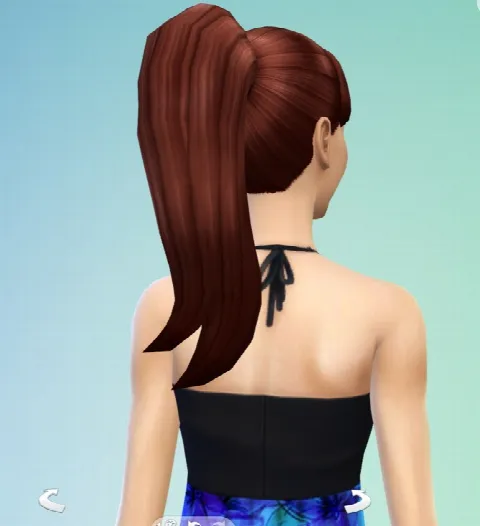 Larger Ponytail by Simsticle, Sims 4 hair CC – image 3