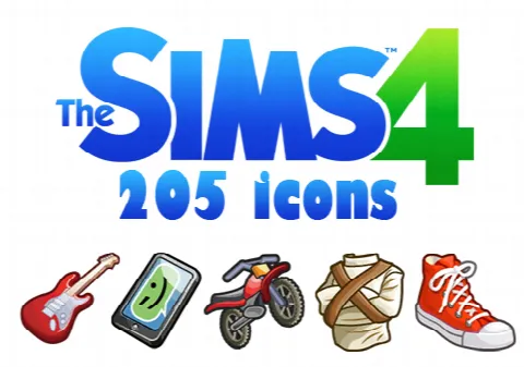 Sims 4 205 Icons Pack