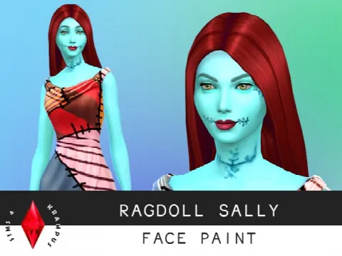Ragdoll Sally face paint