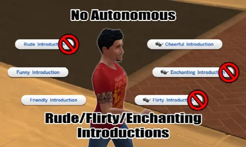 No Rude/Flirty/Enchanting Introductions