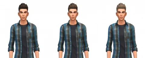 Short Spikey AM hair 12 recolors by Bustedpixels, Sims 4 hair CC – image 2