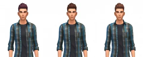 Short Spikey AM hair 12 recolors by Bustedpixels, Sims 4 hair CC – image 3