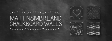 Chalkboard walls