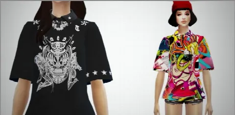 S4 Female big shirts