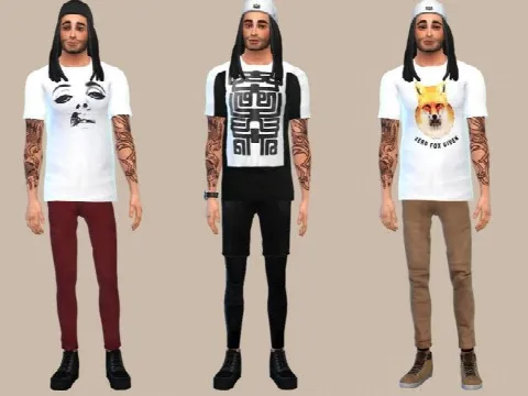WHITE GRAPHIC TEES