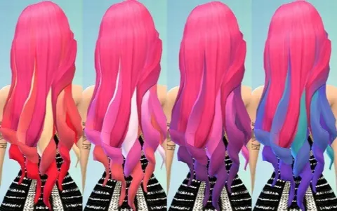 Hot pink Hair Chalked Ombre’s
