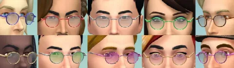 Small Round Glasses and Shades