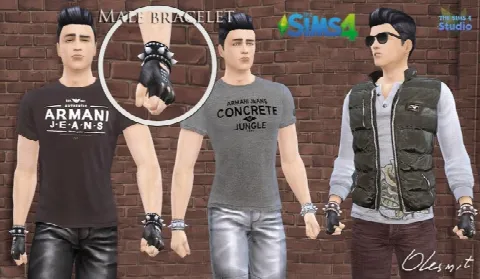 Male bracelet for both hands