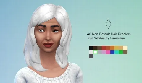 40 Non Default True White Hair Recolors