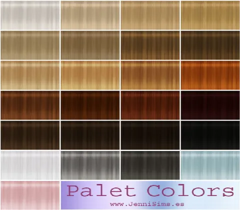 Textures for Sims 4 retextured hair (2000x 2000 images)