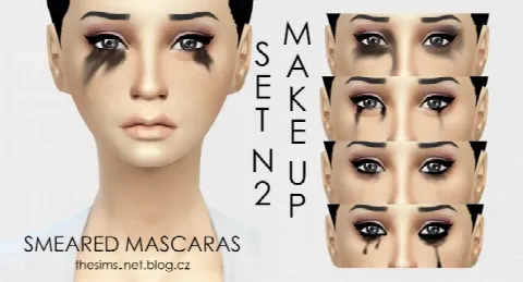 Smeared mascara N2