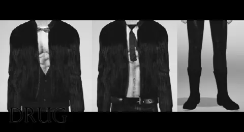 Fur coat for males