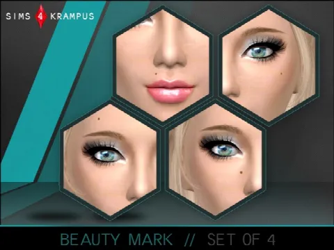 Beauty mark set of 4
