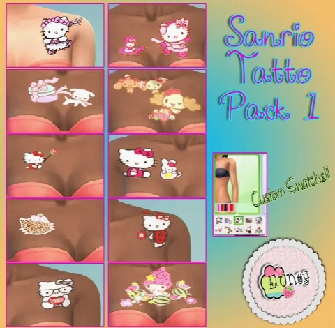 Sanrio tattoos