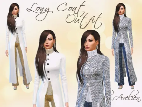 Long Coat Outfit Set