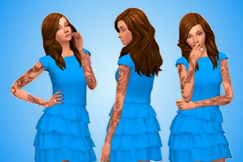 Ruffle Tee Dress Recolor