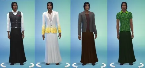 Long skirt for males! 28 colors