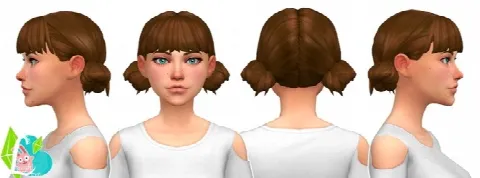 Low Double Buns