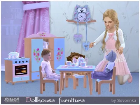Dollhouse furniture set