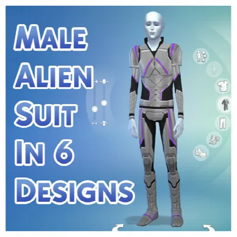 Male Alien Suit in 6 Designs