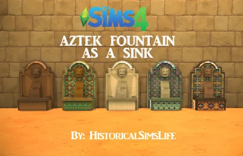 Aztek Fountain as a Sink