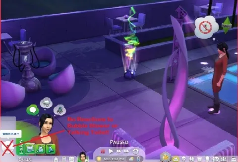 No bubble blower or talking toilet reactions