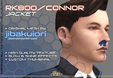 RK800 Connor Jacket RE-TEXTURED