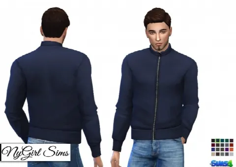 High Neck Zip Up Jacket