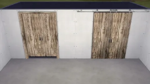 Railed Functional Sliding Door by AshenSeaced, Sims 4 walls & floors CC – image 3