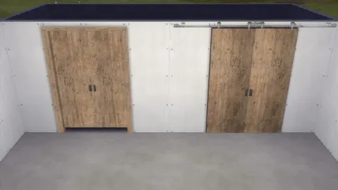 Railed Functional Sliding Door by AshenSeaced, Sims 4 walls & floors CC – image 4