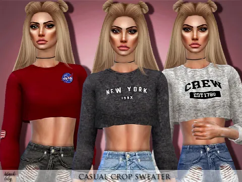 Casual Crop Sweater