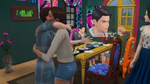 No Standing Up to Greet by yakfarm, Sims 4 Relationship and Social mod – image 2
