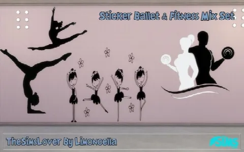 Sticker Ballet & Fitness Mix set