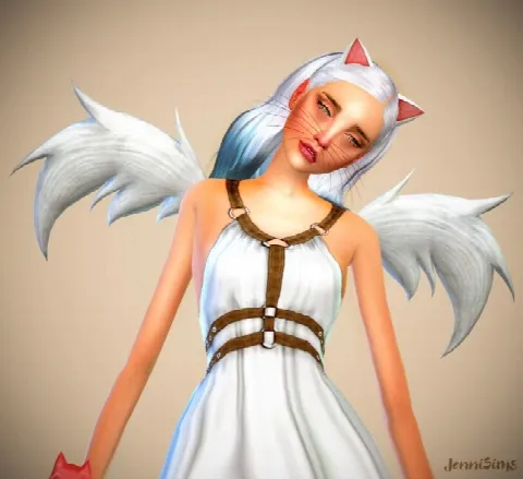 Neko Cat Wings, Whiskers, Ears, Bracelet