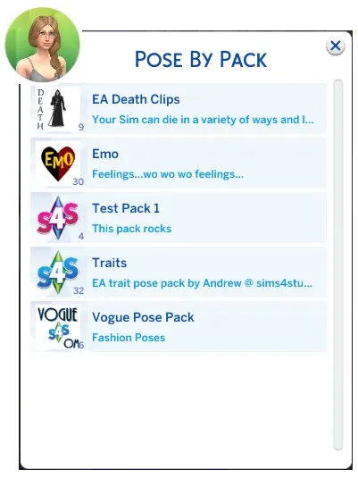 Pose Pack Player