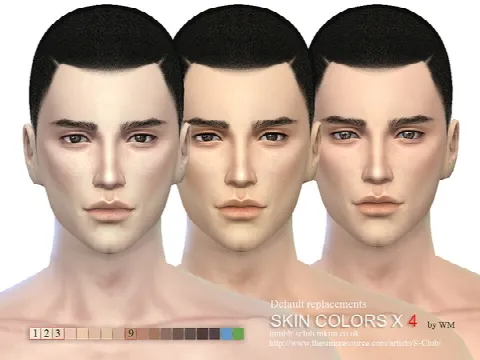 Skin cas colors x 4 default replacement