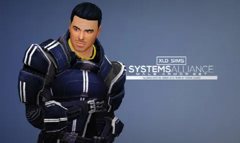 Mass Effect Armor Kaidan Systems Alliance Male Armors